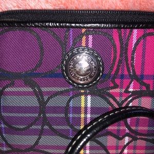 Coach Bags - Coach Plaid CC Canvas Wristlet Coach Bags - Coach Plaid CC Canvas Wristlet